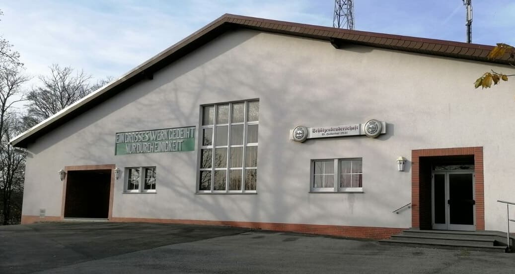 Die Schützenhalle in Harth